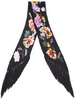 Thumbnail for your product : Rockins 'Flora' fringed skinny scarf