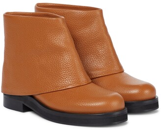 J.W.Anderson Foldover leather ankle boots