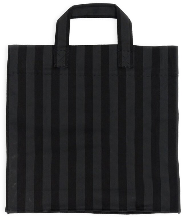 ★SUNNEI★ Plisse Stripe Tote Bag Brown Multi CACCXBAG041TAP Sunnei Striped Pattern Tote Bag - ShopStyle