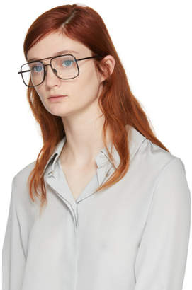 Victoria Beckham Black Navigator Glasses
