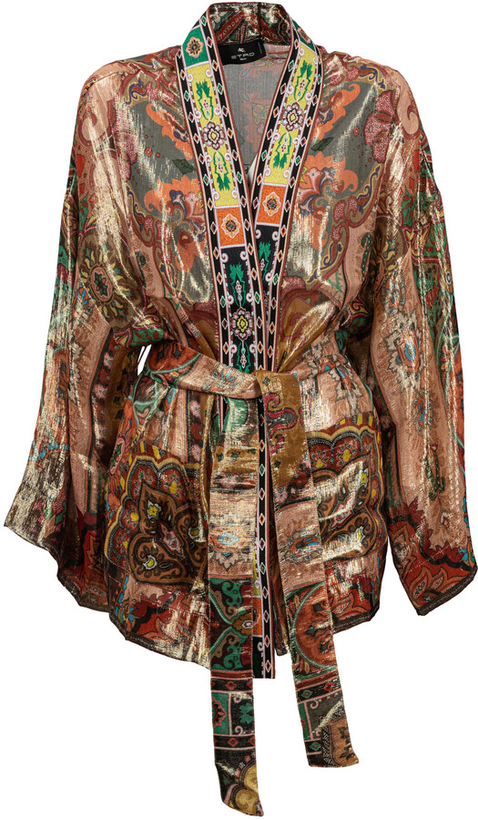 Etro Silk kimono jacket - ShopStyle