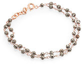 Thumbnail for your product : Ileana Makri IAM by Pyrite Beaded Double-Row Bracelet