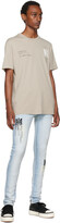 Thumbnail for your product : Amiri Blue MA Stencil Jeans