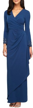 Alex Evenings Women's Embellished Jersey Gown