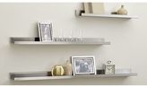 Thumbnail for your product : Crate & Barrel Davis 48" Brushed Silver Wall Shelf
