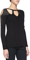 Thumbnail for your product : Nanette Lepore Embellished Vanishing-Act Pullover