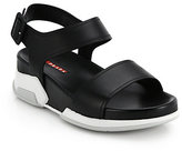 Thumbnail for your product : Prada Leather Double-Strap Sandals