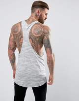 Thumbnail for your product : ASOS Extreme Racer Back Vest In Inject Fabric Vest In Off White