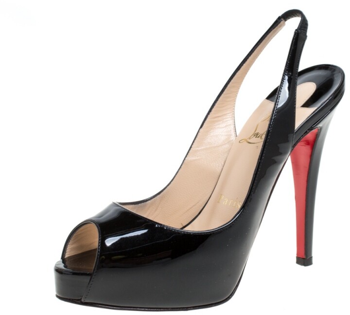 Red Sole Peep Toe Heels | Shop the world's largest collection of fashion |  ShopStyle UK