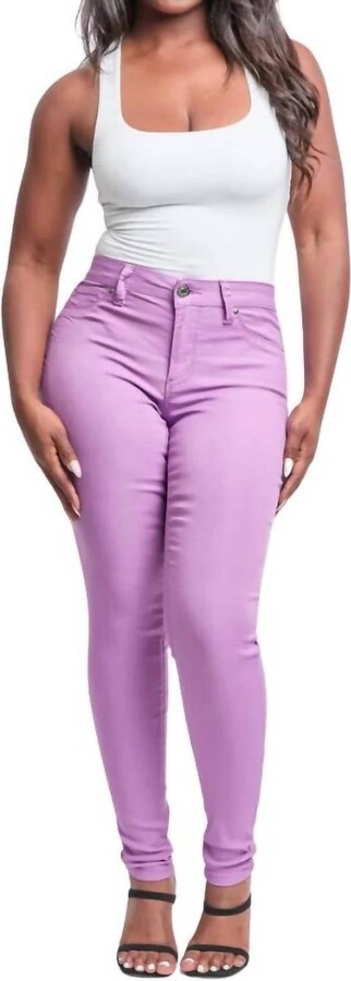 YMI Jeanswear Junior Mid-Rise Skinny Jeans In Hydrangea