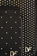 Diane von Furstenberg Voyage set of three leather-trimmed studded shell pouches