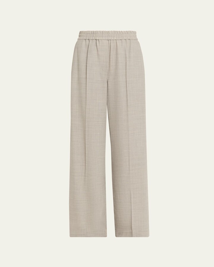 Fluid Wool Crepe Pants