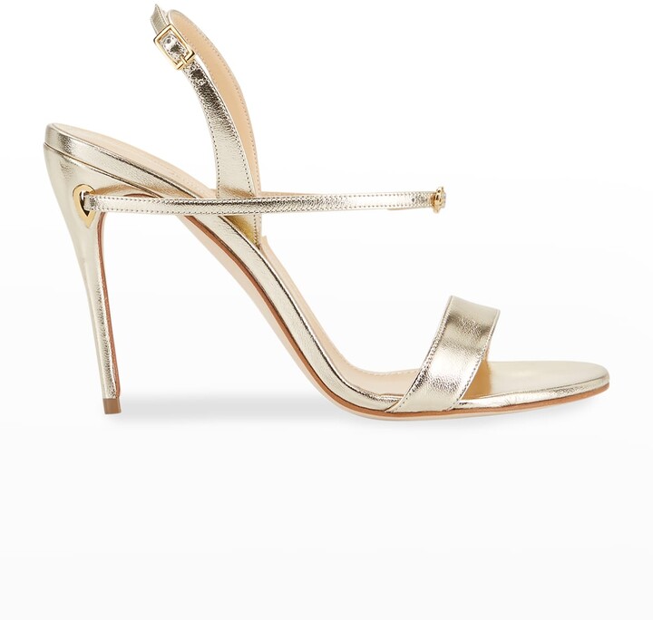 gold slingback sandals