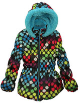 Thumbnail for your product : Big Chill Diamond Print Hooded Puffer Jacket (Little Girls)