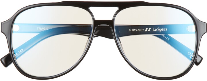 TIJN Blue Light Blocking Glasses Retro Oversized Square Eyewear Light Weight Metal Frame for Women Men 