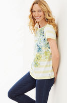 Thumbnail for your product : J. Jill Flowers & Stripes Tee