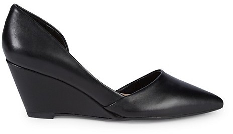 dressy black wedge shoes