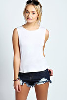 Thumbnail for your product : boohoo Rosie Dip Hem Tank