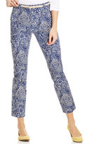 Thumbnail for your product : Charter Club Petite Straight-Leg Paisley-Print Ankle Pants