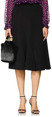 Barneys New York Women's Twill Flounce-Hem Skirt - Black