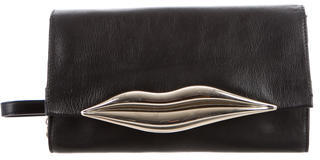 Diane von Furstenberg Leather Flirty Lip Bag