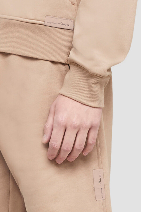 Zipped-Up Bomber Jacket in PALOMINO