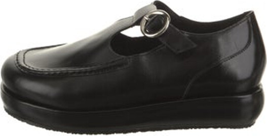 Nicole Saldaña Leather Oxfords Black Round-Toes Platform Mary Jane Strap Includes Box & Dust Bag Unfortunately, due to restrictions, this item may not be eligible for shipping in all areas.