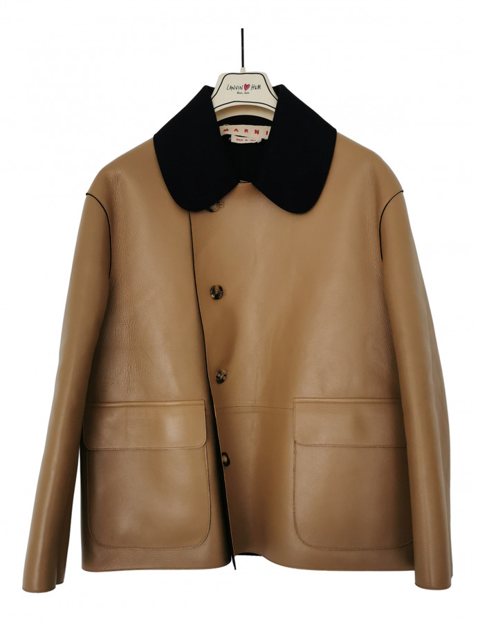 marni leather jacket