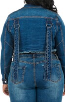 Thumbnail for your product : Poetic Justice Kaye Fray Denim Jacket