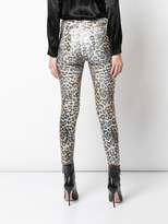 Thumbnail for your product : L'Agence high-waisted leopard print jeans