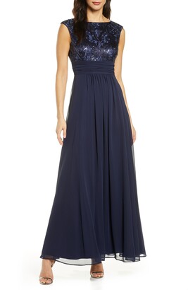 eliza j chiffon dress