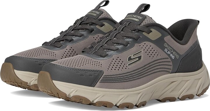 Skechers Hillcrest 2.0 Hands Free Slip-in Men's Shoes Dark Taupe : 9.5 D - Medium, Textile