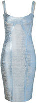 Thumbnail for your product : Herve Leger Bandage Dress in Ice Grey Metallic