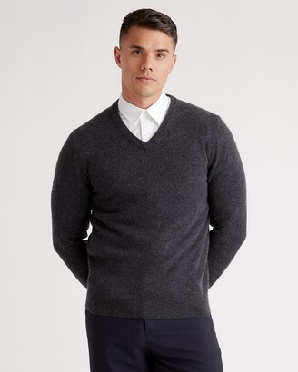 Quince Mongolian Cashmere V-Neck Sweater