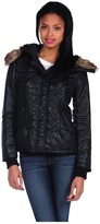 Thumbnail for your product : Romeo & Juliet Couture Woven Padding Jacket w/Fur hood