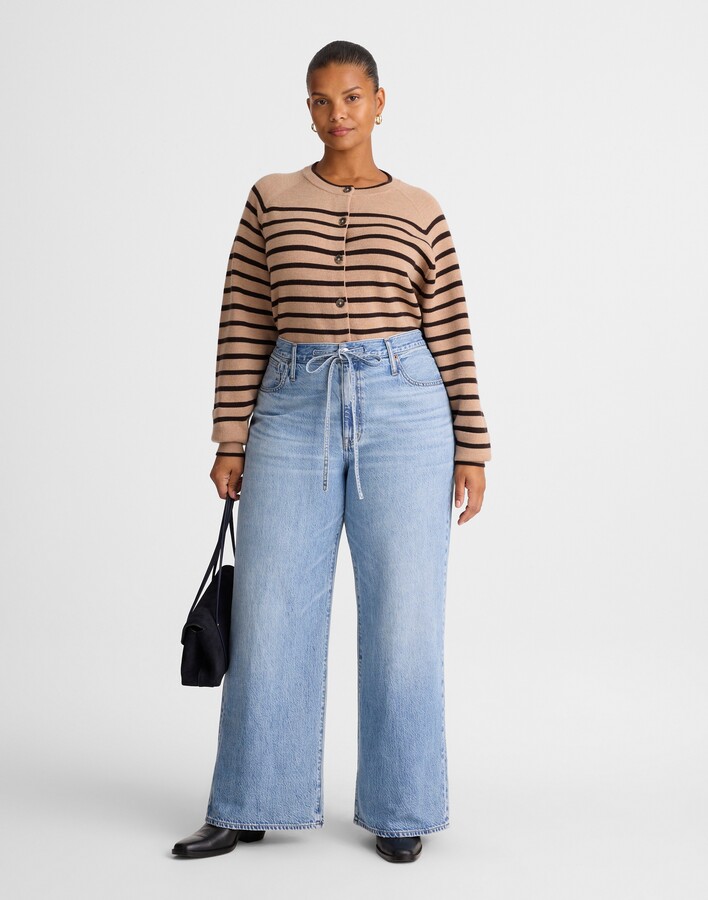 The Plus Ultimate Wide-Leg Jean in Airy Denim