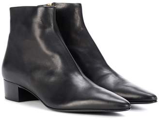 The Row Leather ankle boots