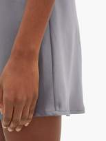 Thumbnail for your product : La Perla Scoop-neck Short Silk-satin Slip Dress - Womens - Dark Grey
