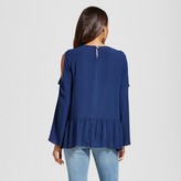 Thumbnail for your product : John Paul Richard JohnPaulRichard Women's Long Sleeve Cold Shoulder Embroidered Top