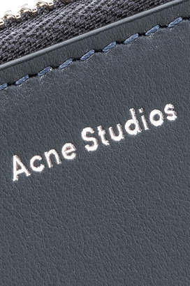 Acne Studios Fluorite Wallet in Dark Blue | FWRD