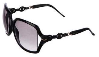 Gucci Chain-Link Square Sunglasses