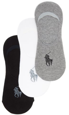 Polo Ralph Lauren Pack Of Three Stretch-cotton Trainer Socks - Multi -  ShopStyle