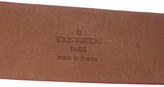 Thumbnail for your product : Louis Vuitton Matte Leather Belt