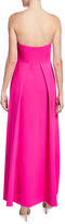 Thumbnail for your product : Aidan Mattox Strapless Crepe Dress with Train