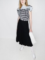 Thumbnail for your product : MM6 MAISON MARGIELA Polka Dot Pleated Midi Dress