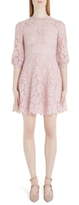 Thumbnail for your product : Valentino Scalloped Lace A-Line Minidress