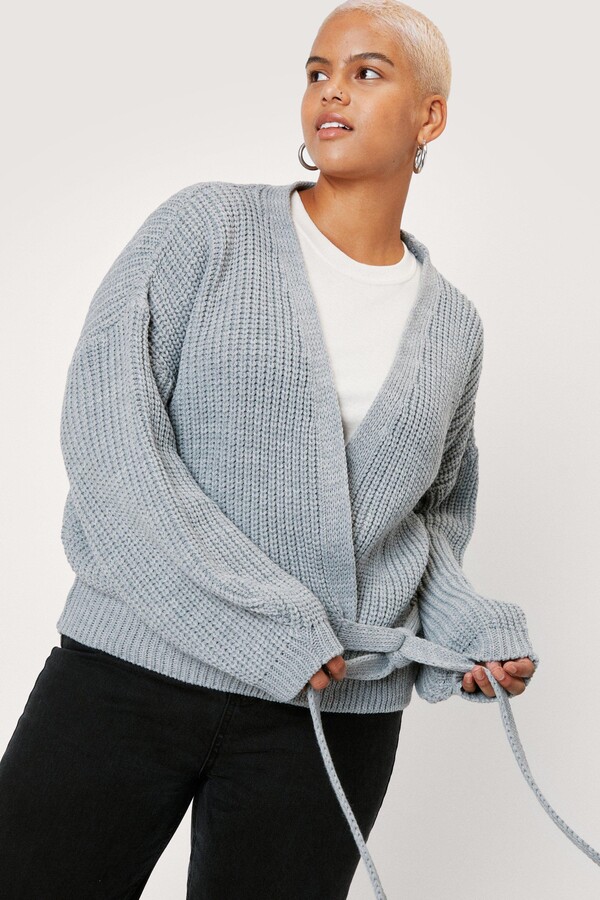 plus size wrap sweater