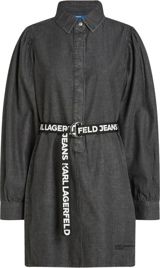 Karl Lagerfeld Jeans Belted Denim Dress