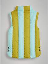 Thumbnail for your product : Burberry Striped Showerproof Down-filled Gilet