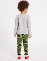 Thumbnail for your product : Marks and Spencer 2 Piece Top & Joggers Outfit (3 Months - 7 Years)